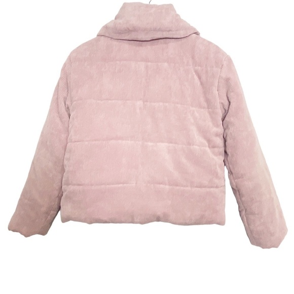 FASHION NOVA Corduroy Puffer Jacket Pink - Picture 6 of 13